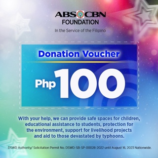 ABS-CBN Foundation Php 100 Donation Voucher