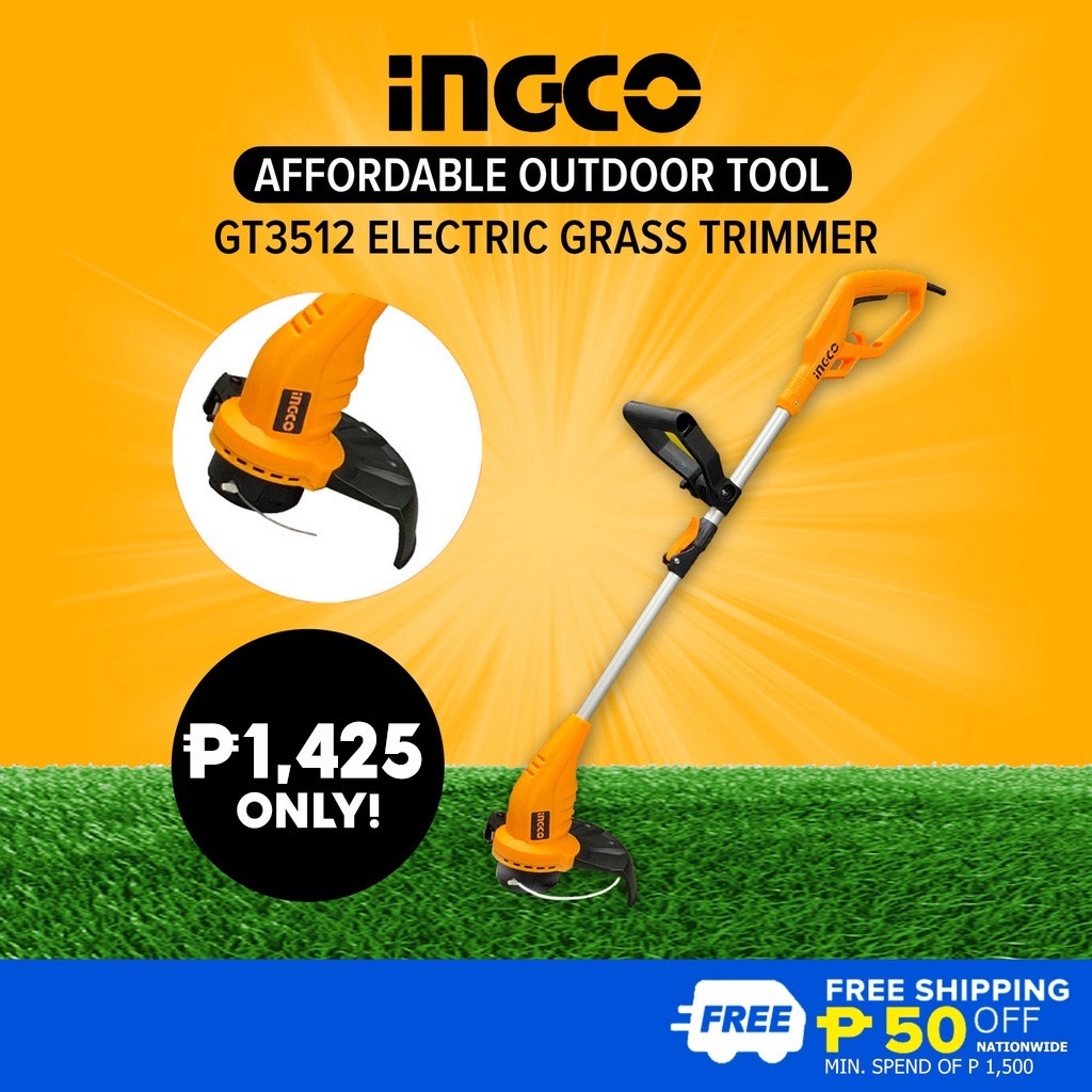 Ingco GT3512 / GT3501 Electric Extendable Grass Trimmer Cutter Garden