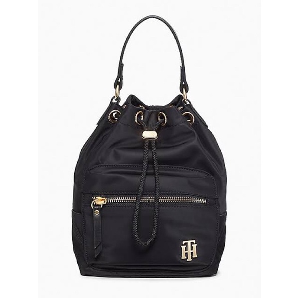 ORIGINAL TOMMY HILFIGER Bucket Bag Black Shopee Philippines