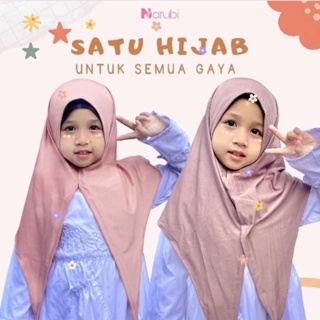 [Kids] 20 Colors Premium Fabric Triangle Instant Hijab