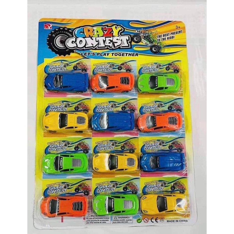 HCH 12 Small Plastic Toy Cars & Motorcycle for Kids (Multicolor