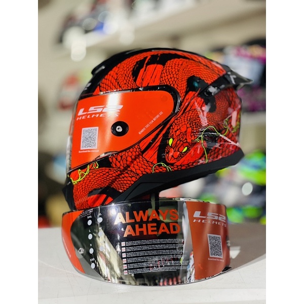 LS2 FF802 FLASH Full-Face Single Visor Helmet with Free Iridium Visor ...