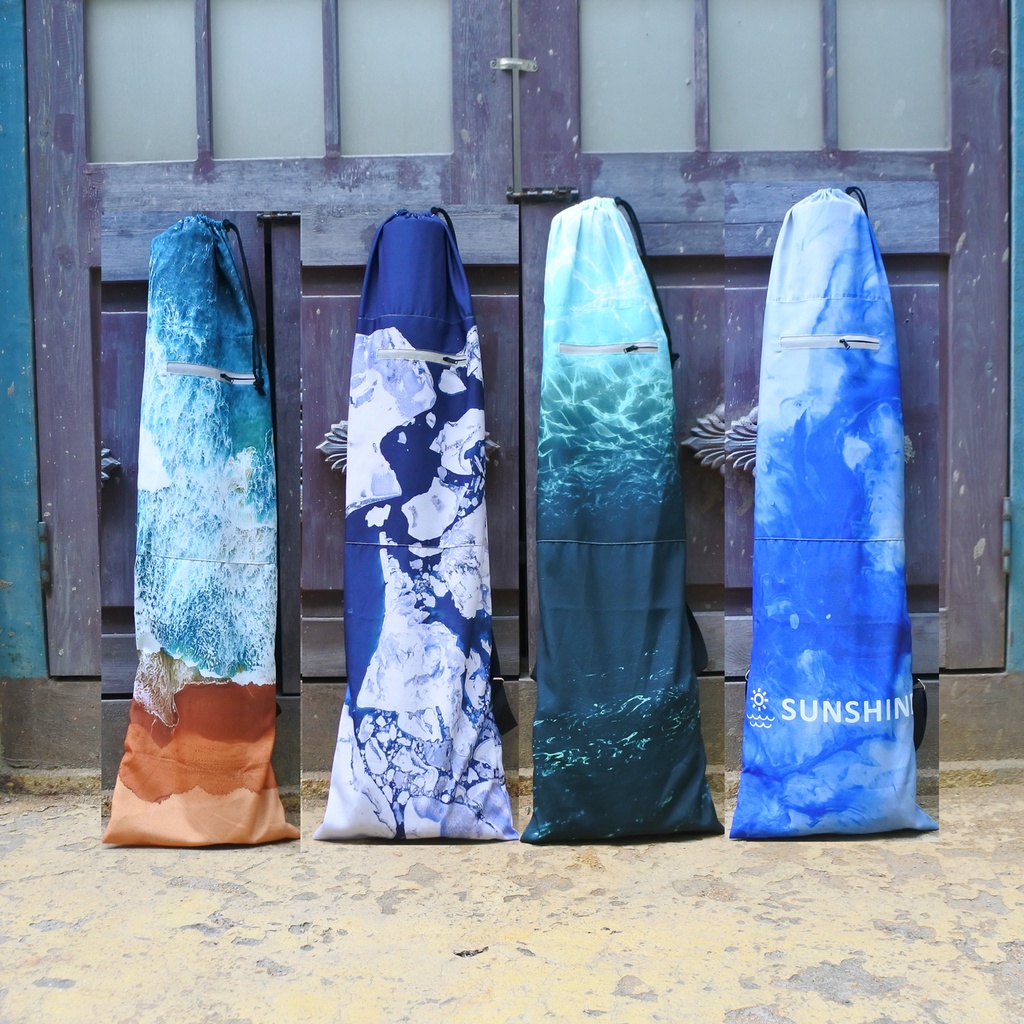 Glacier Wave Canvas Shoulder Flipper Bag Free Dive Long Flipper Storage