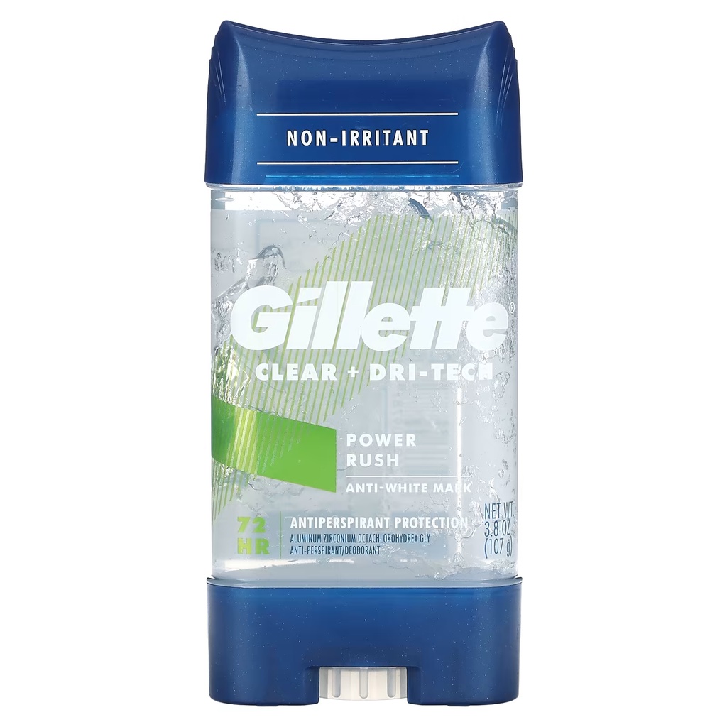 Gillette Clear + DriTech Antiperspirant & Deodorant Power Rush 3.8 oz