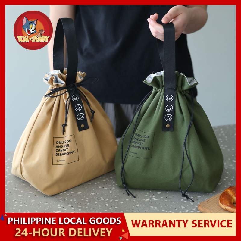 Japanese Insulation Lunch Box Bag Cotton Portable Picnic Lunch Box