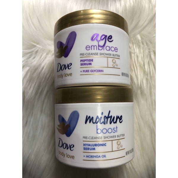 DOVE Body Love Moisture Boost PreCleanse Shower Butter 283g Shopee