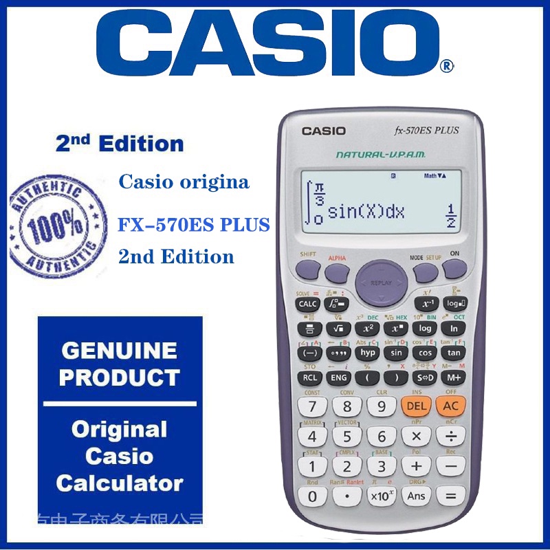 New CASIO SCIENTIFIC CALCULATOR FX 570ES PLUS Student examination Board