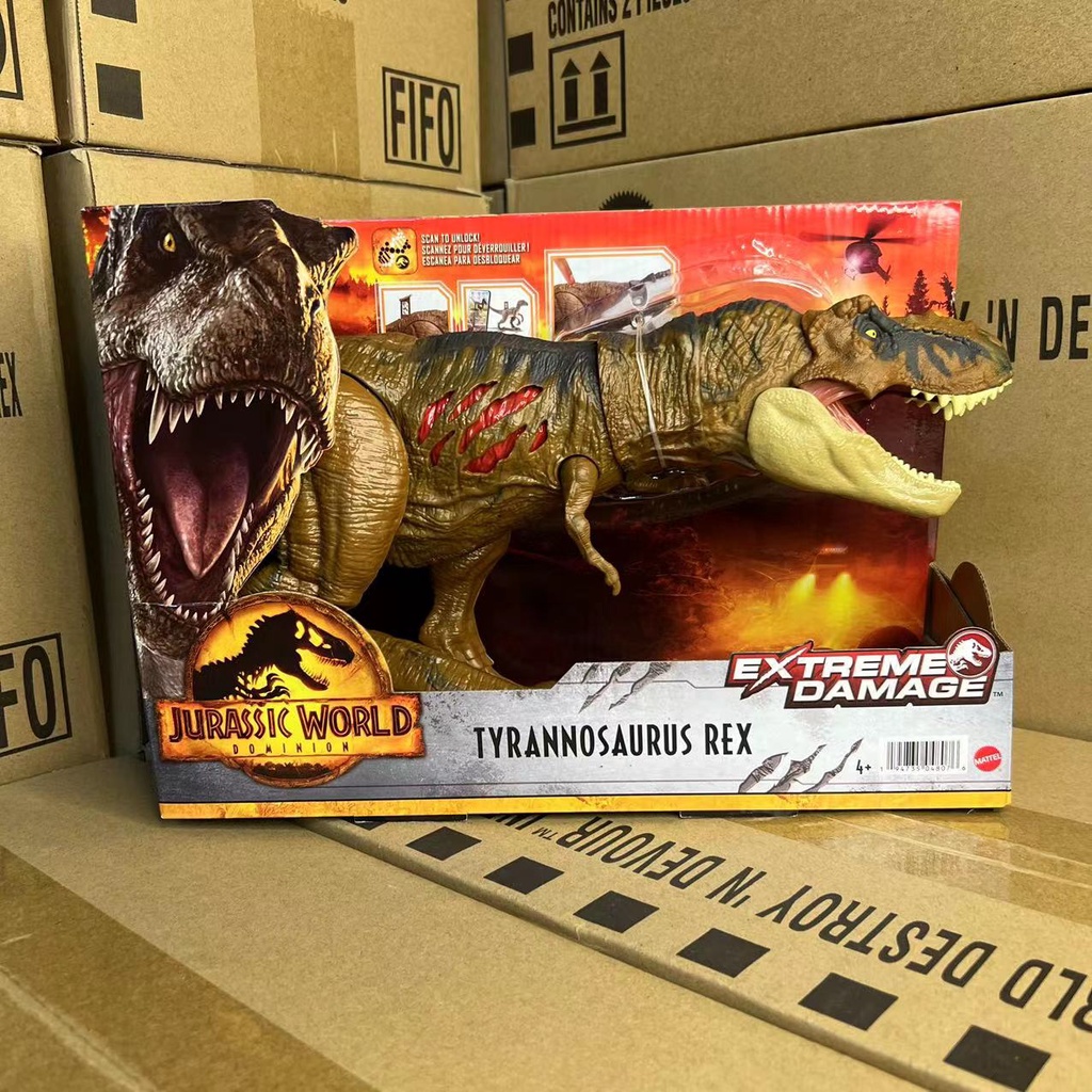 Jurassic World Dominion Mattel T-Rex Toy (Typenosaurus Rex Damage) (The ...