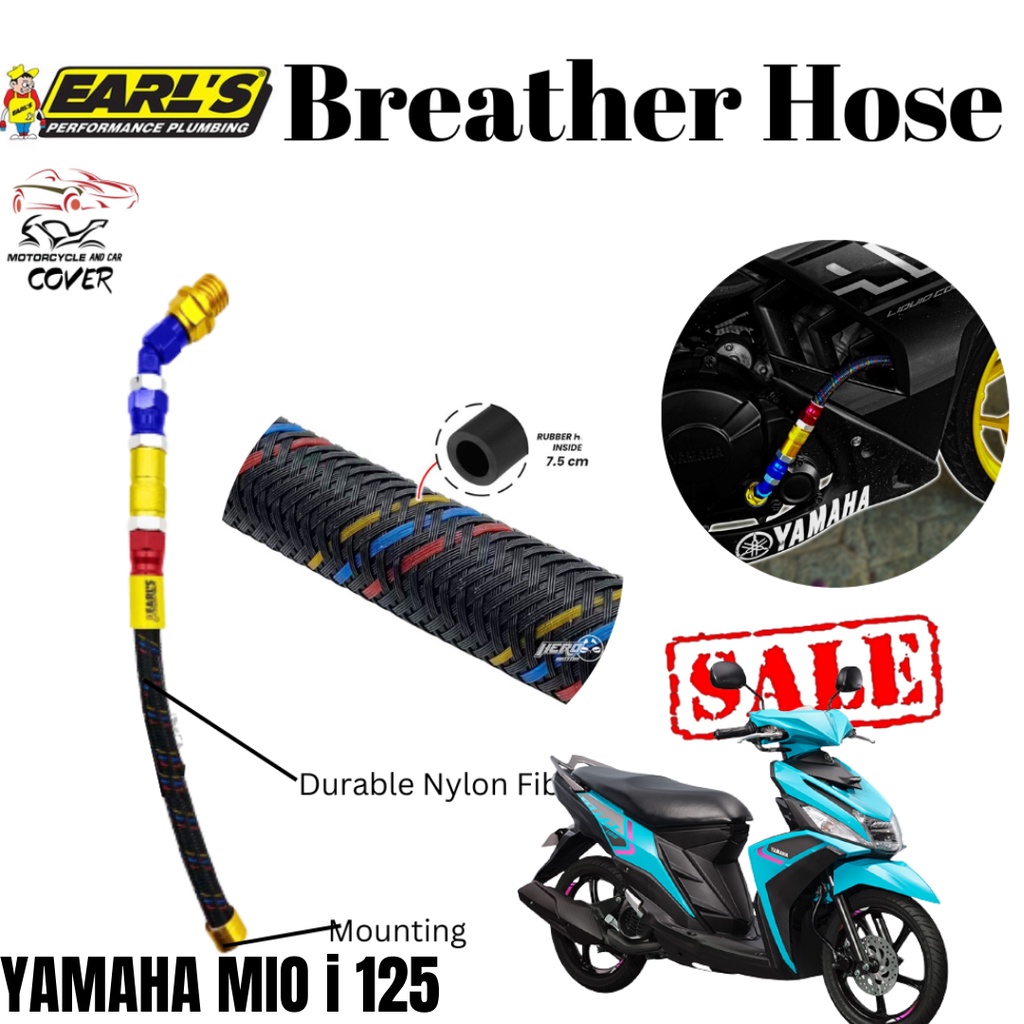 EARL'S Breather Hose For YAMAHA MIO i 125 Made in Thailand Universal
