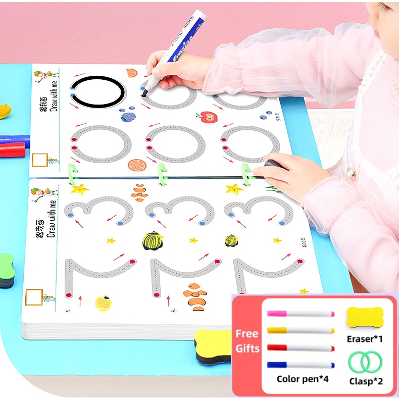 Magical Tracing Workbook Set for Kids Preschool Educational Toys