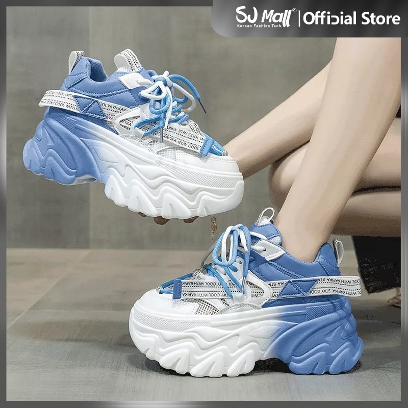 Korean High Cut Fashione Chunky Rubber Shoe Shopee Philippines 1636