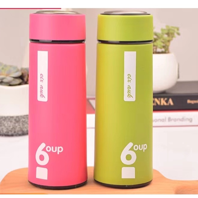 6OUP Cup Leakproof Water Bottle Creative Tumbler Color Cup Hot and Cold ...