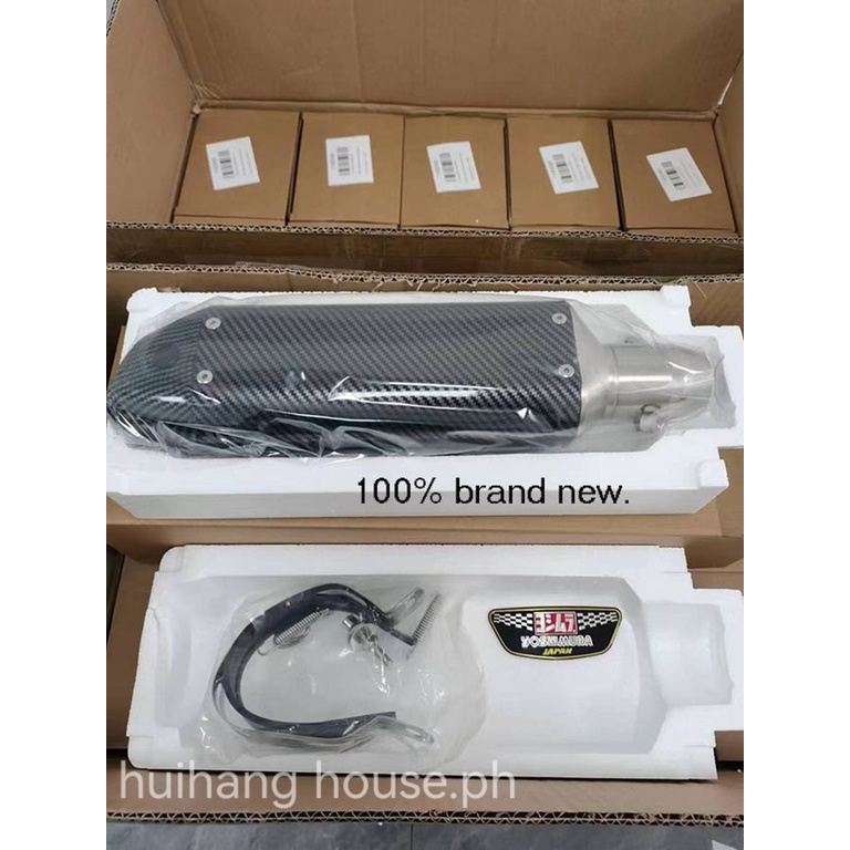 [ PH]Universal 3851mm Inlet Moto Exhaust Pipe Ekzos Muffler Pipe Canister Pipe Yoshimura Ekzos