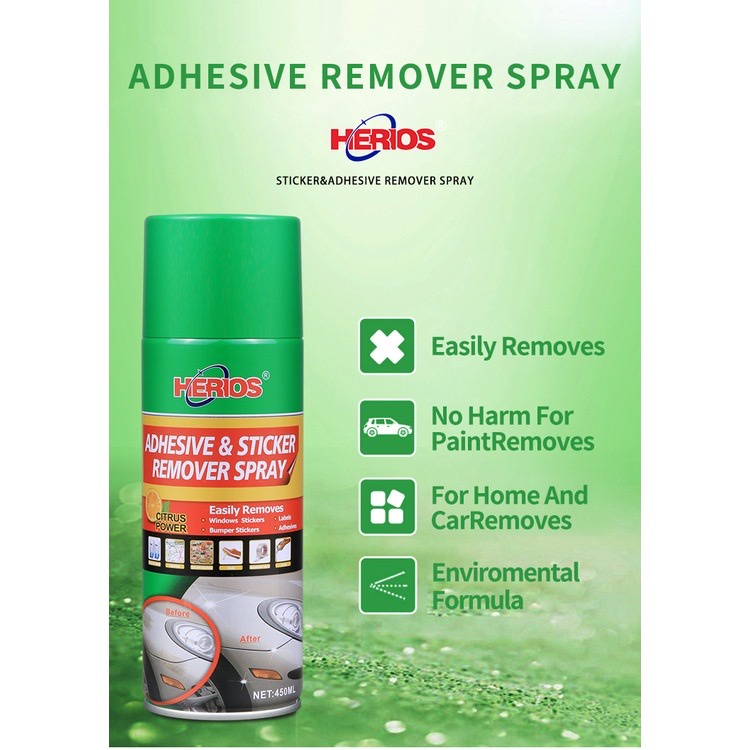 Herios Adhesive and Sticker Remover Spray 450 ml Shopee Philippines