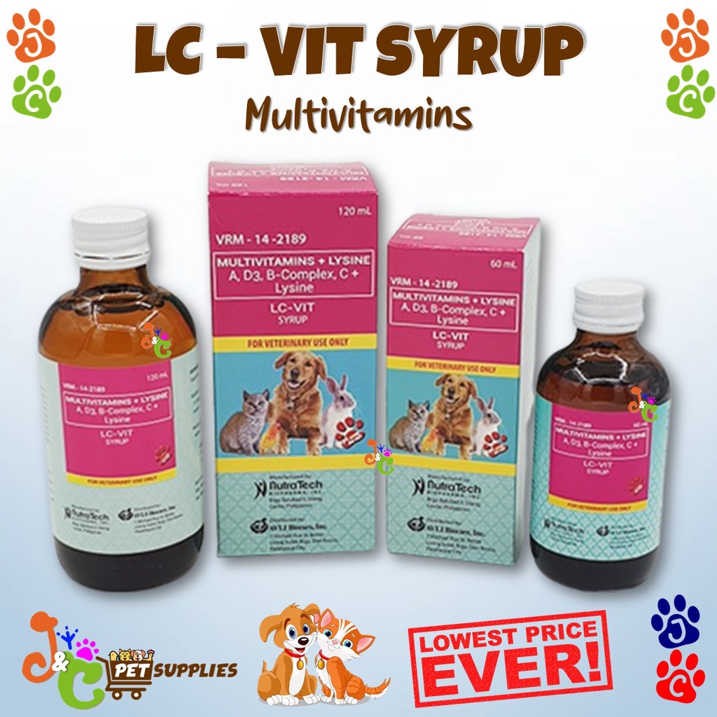 LC Vit Multivitamins for Pets 60ml & 120ml Shopee Philippines