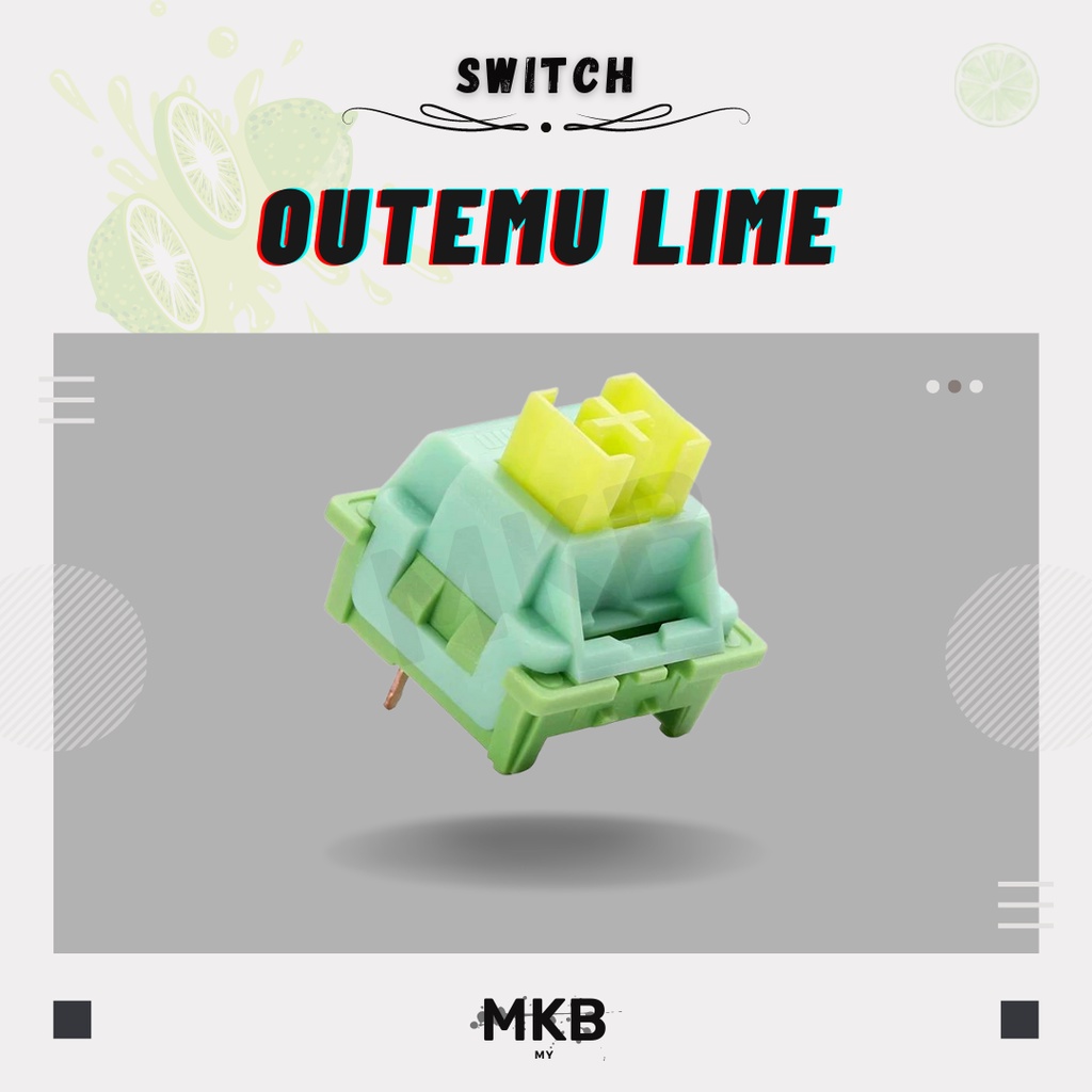 Outemu Lime Silent Tactile Switches Switch for Mechanical or Gaming