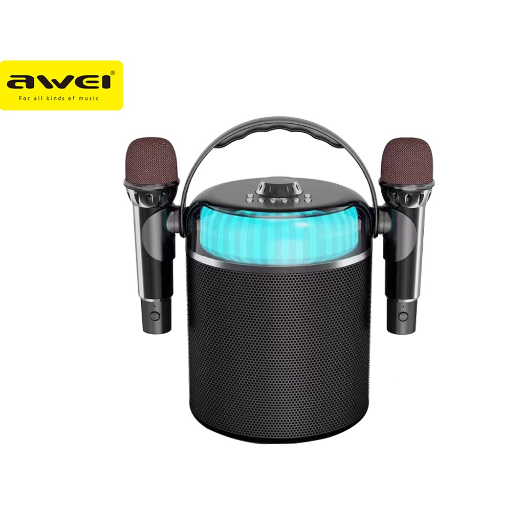 Awei Y388 20W Karaoke Portable Speaker Bluetooth V5.0 with 2 Wireless