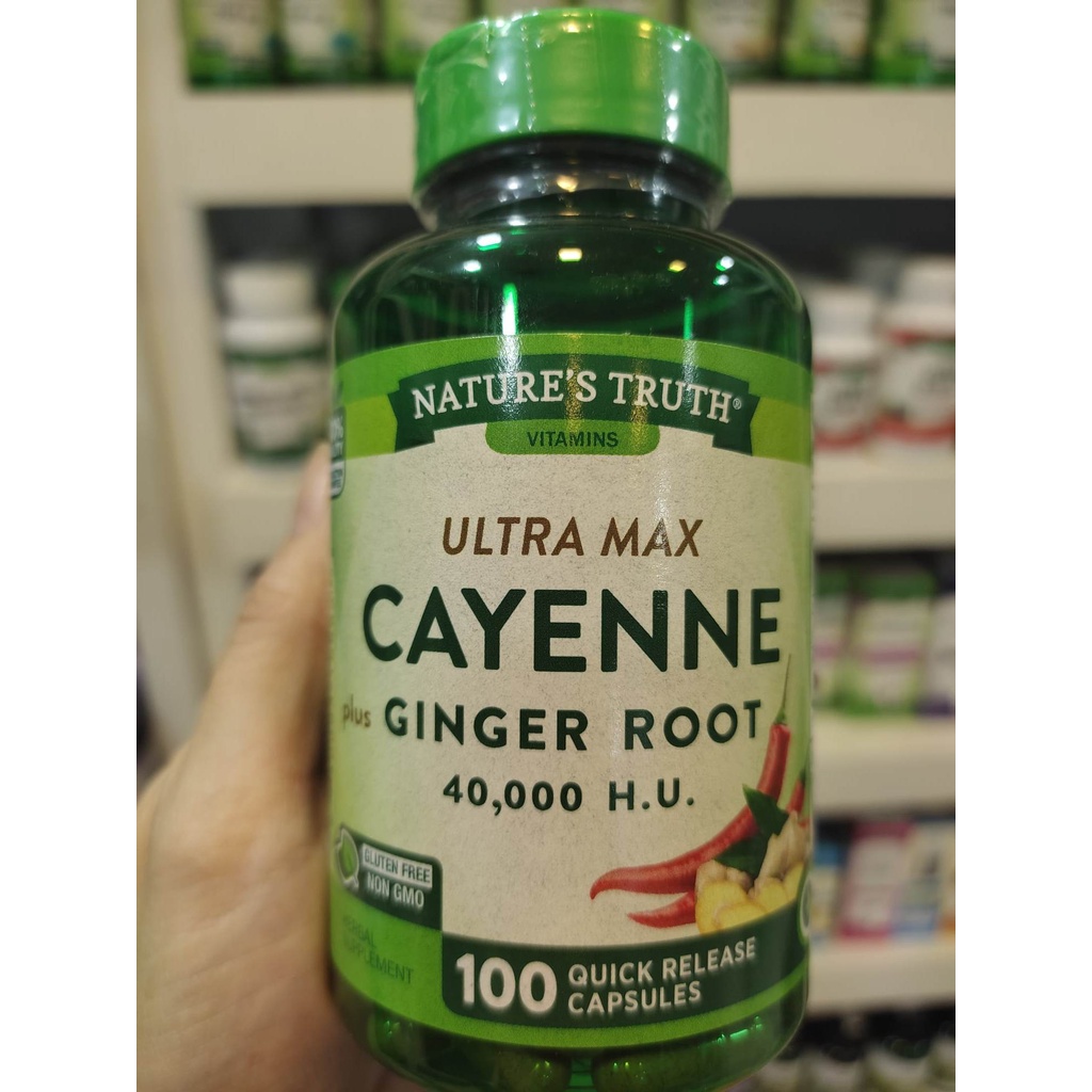 Nature's Truth Vitamins Ultra Max Cayenne plus Ginger Root 40,000 H.U