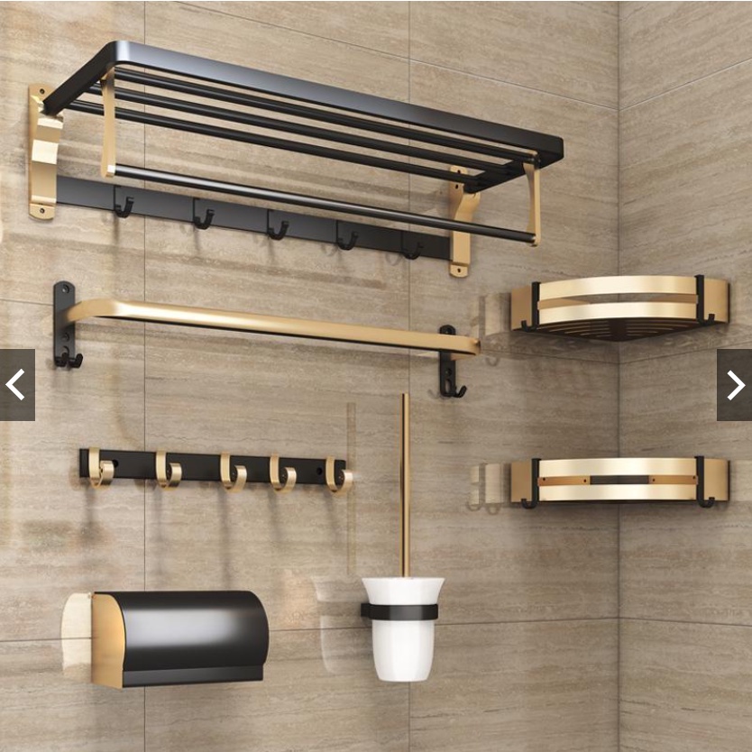 Towel bar space aluminum Bar ng twalya sa banyo towel rack Bathroom