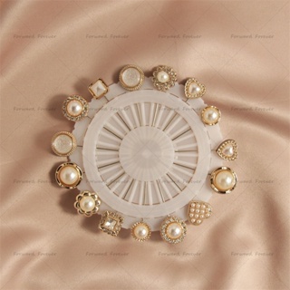 15pcs new vintage pearl alloy long needle Muslim needle women's brooch accessories   M30127