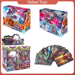 40pcs/lot Latest Pokemon Card Version Brilliant Stars of Pokémon GX EX Team Collectible Trading Cards Game Collection Box Card Gifts for Kids Toys