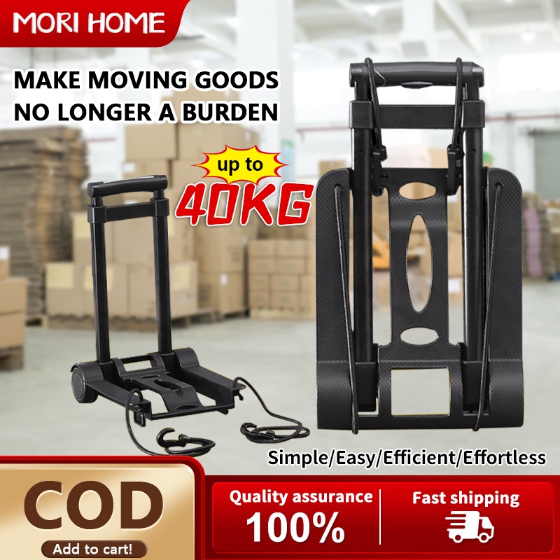 MORI Portable Hand Cart Folding Luggage Cart Trolley Light Durable