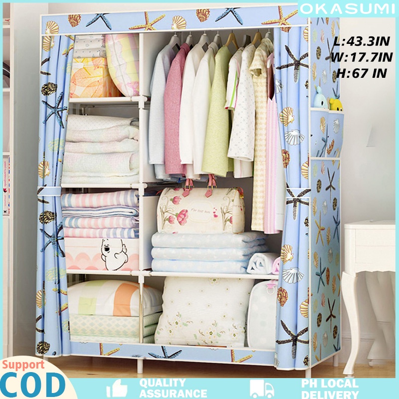 Okasumi COD Local Delivery Big Size Wardrobe Multifunctional Simple