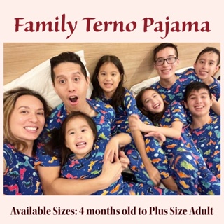 Polka & Cartoon Family Terno Pajama 2 Available sizes from XS Kids up to 3XL Adult | Sunny Clothing