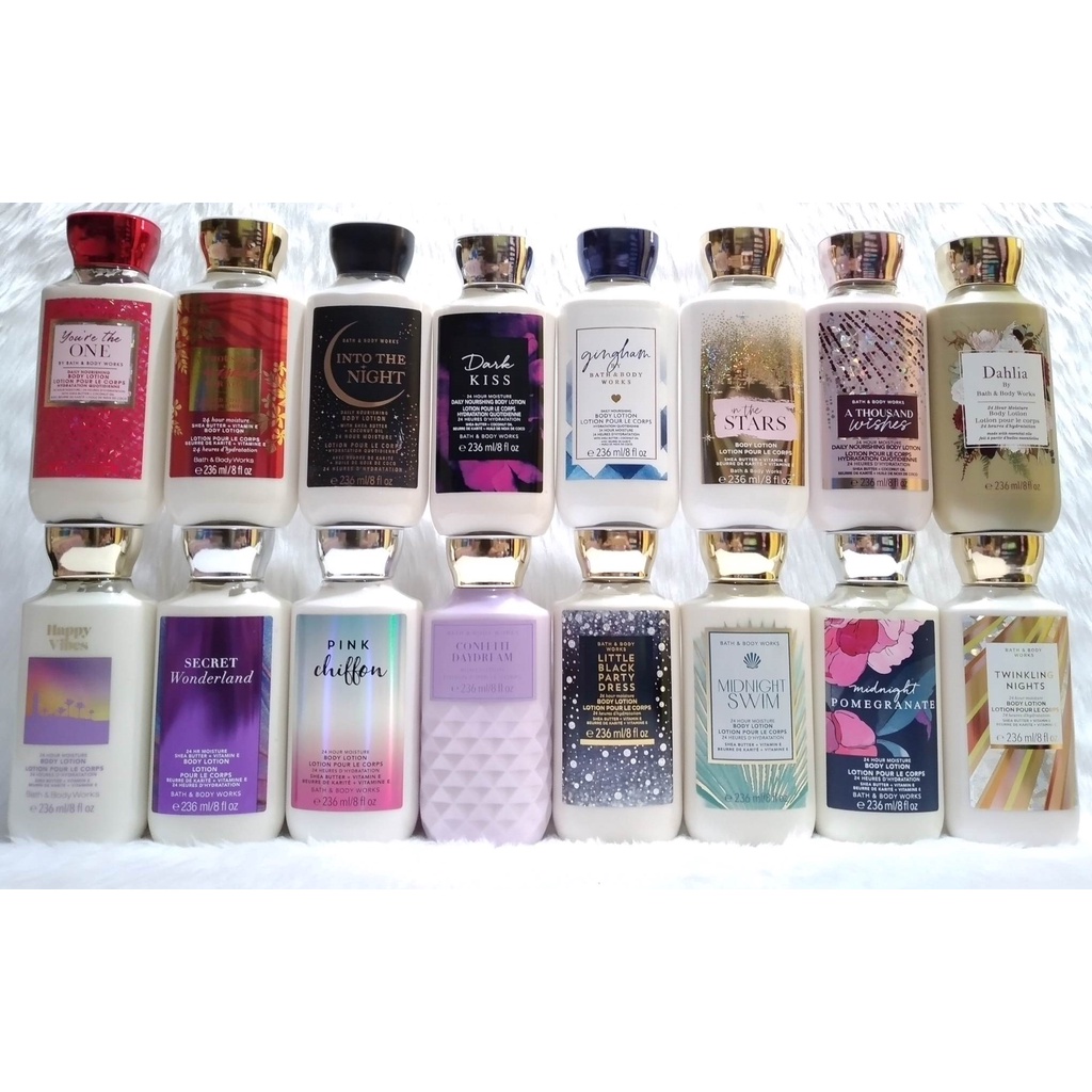 BATH & BODY WORKS BBW DARK KISS GINGHAM JAP CHERRY BLOSSOM BODY LOTION