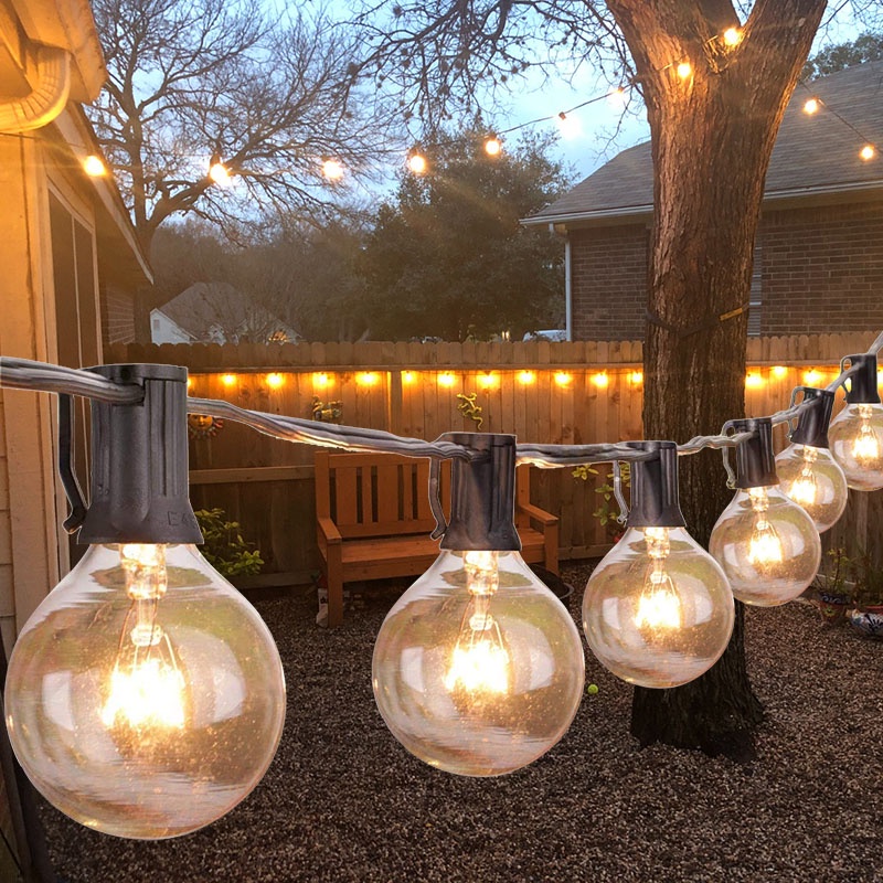 50FT/30FT Christmas Outdoor String light G40 bulb Patio fairy lights party garden wedding