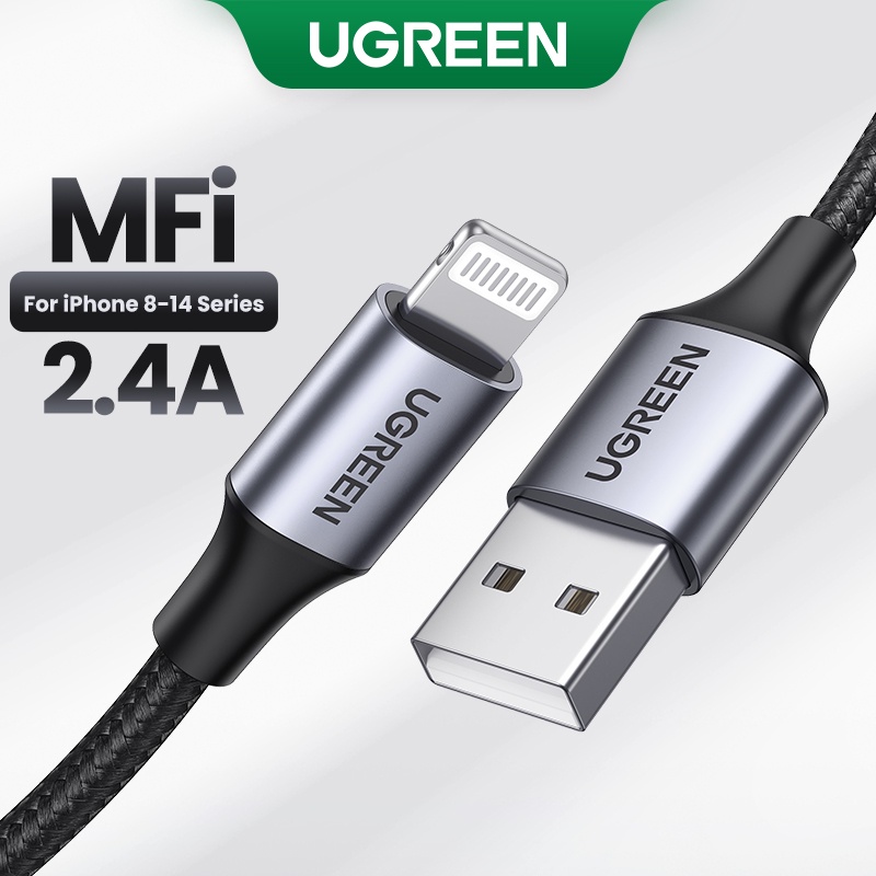 UGREEN MFi USB Cable for iPhone 14 13 12 11 Pro Max  Fast Charging Lightning  Cable for iPad Mini Phone Charger Data Cable | Shopee Philippines