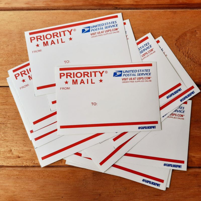 Priority MAIL / USPS Sticker | Shopee Philippines