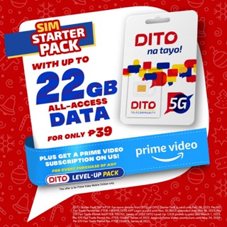 DITO Starter SIMCARD 5G NETWORK with 3GB DATA, CALL&TXT/15DAYS for ...