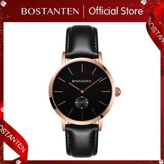 [COD] Bostanten Relo for Men Fashion Ultra Thin Quartz Leather Watch for Men (Free box*1) #1