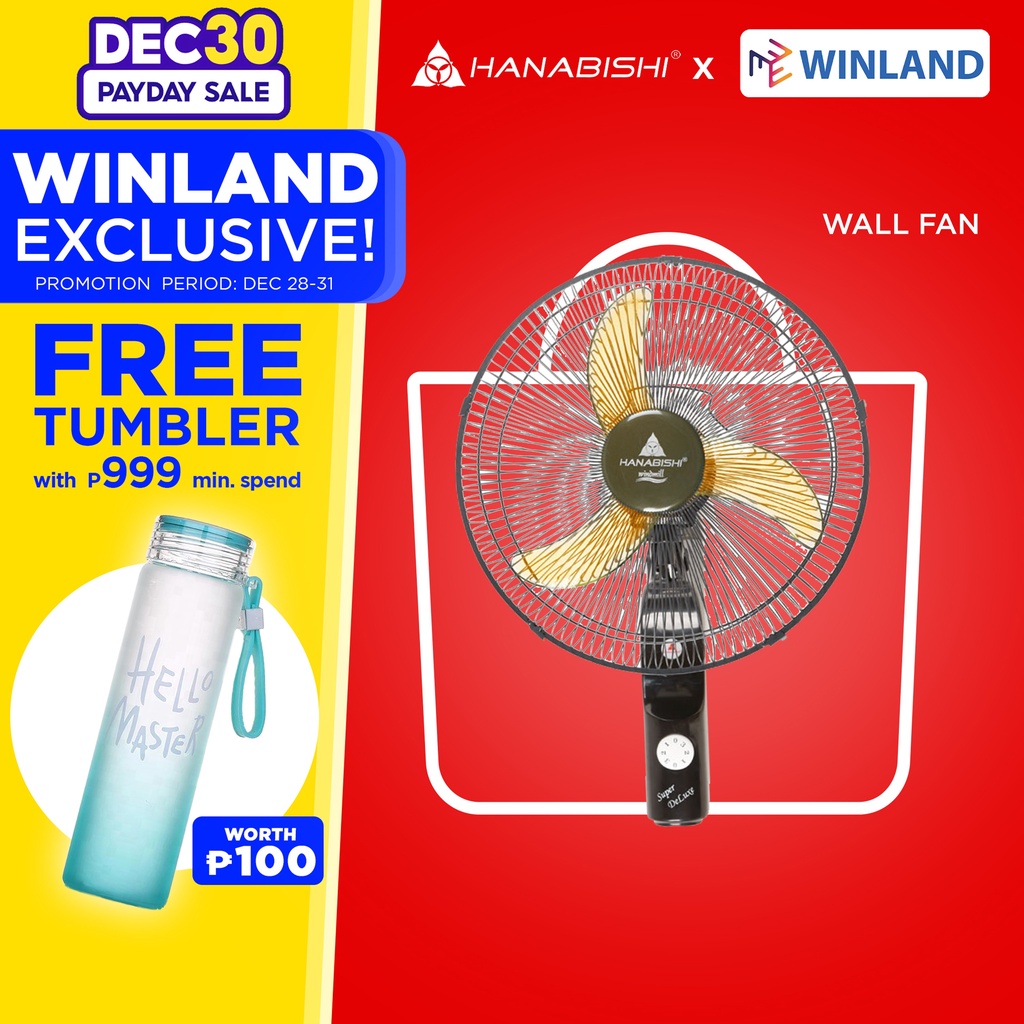 hanabishi-by-winland-18-windmill-wall-fan-electric-fan-with-3-speed