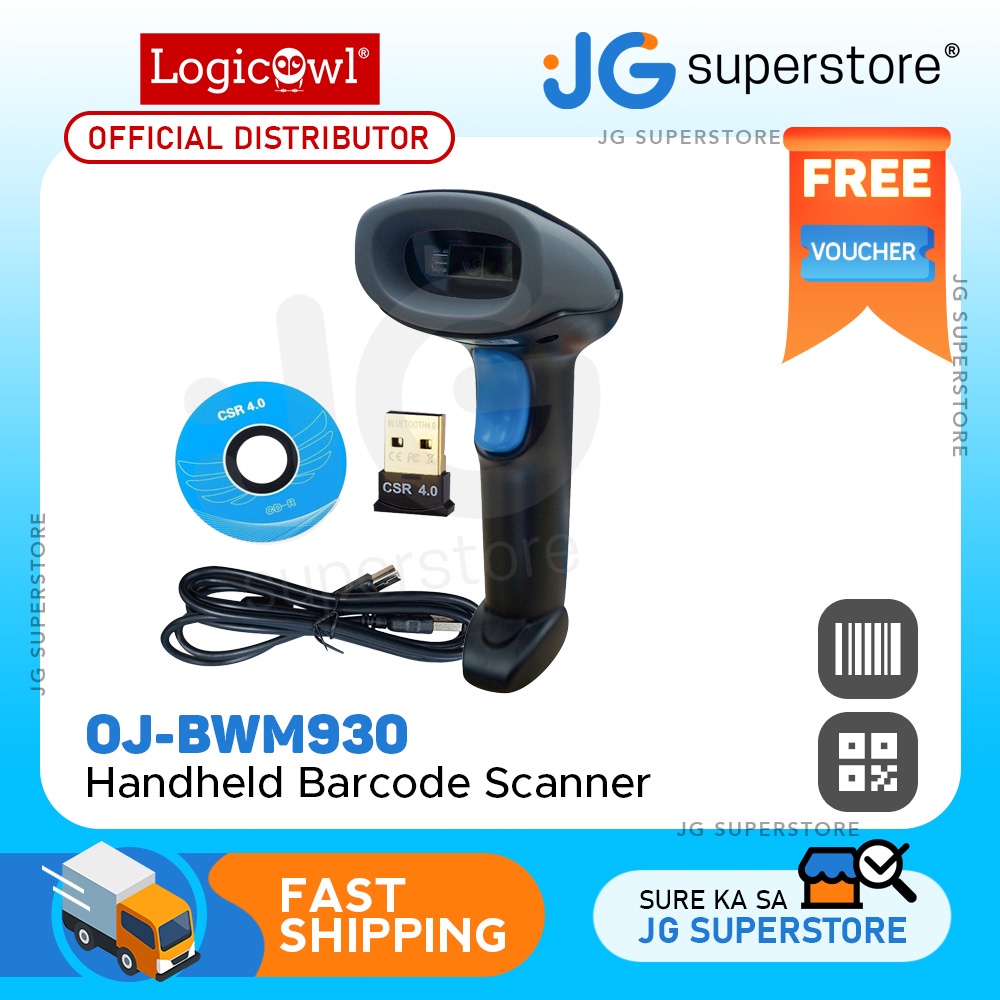 Logicowl OJ-BWM930 1D 2D QR Code Bluetooth Barcode Handheld Scanner for ...