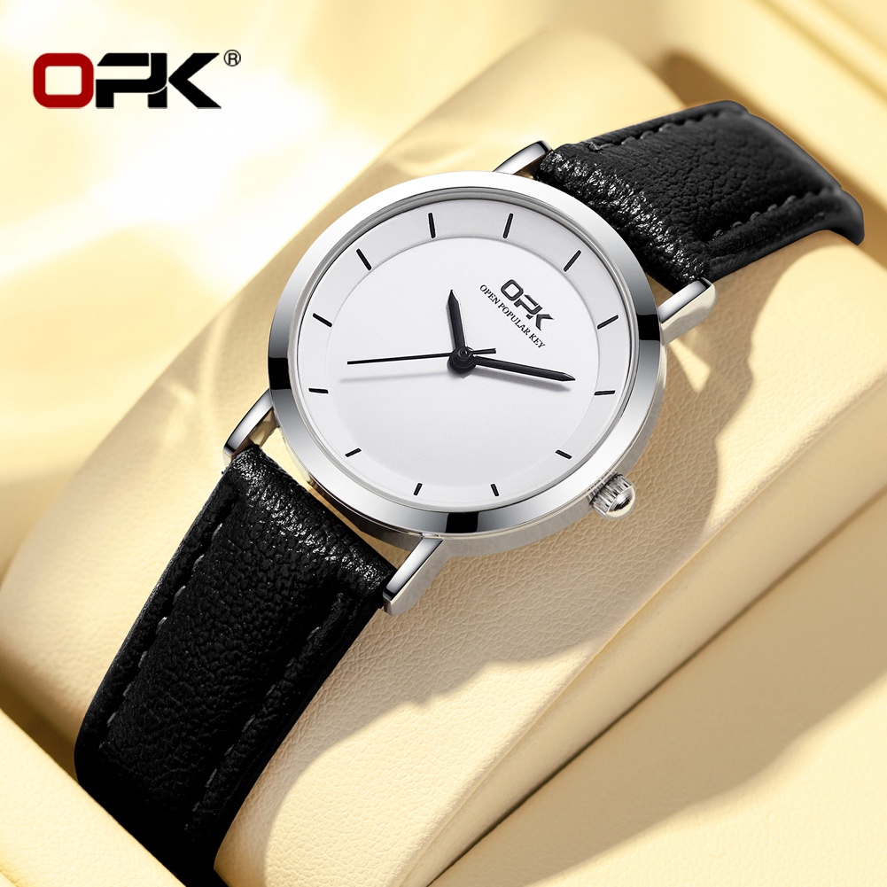 OPK Wrist Watch For Women Woman Leather Strap Authentic Water Proof