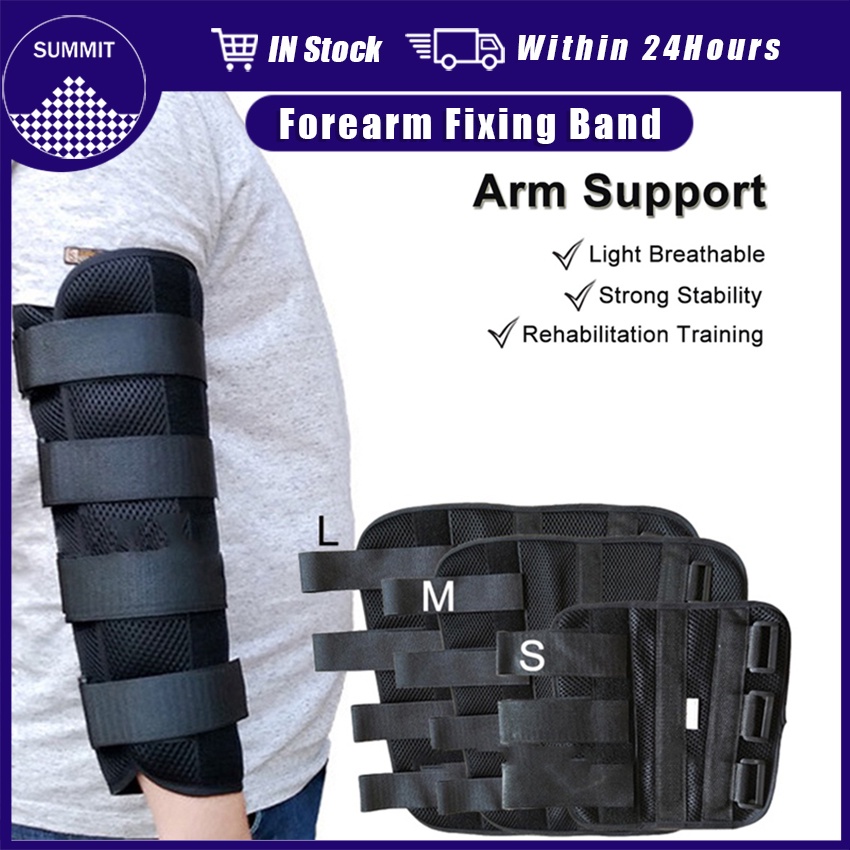 Arm splint elbow fixed arm to correct splint with 3 steel plates for