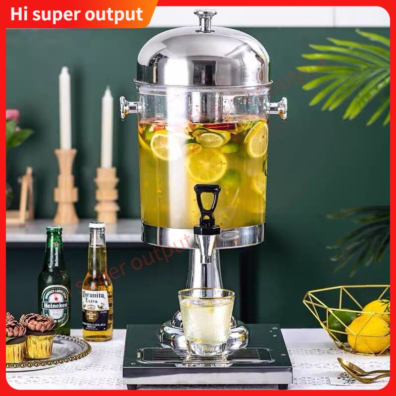 8L Single Juice Dispenser with Ice Chamber (STAINLESS STEEL) Shopee