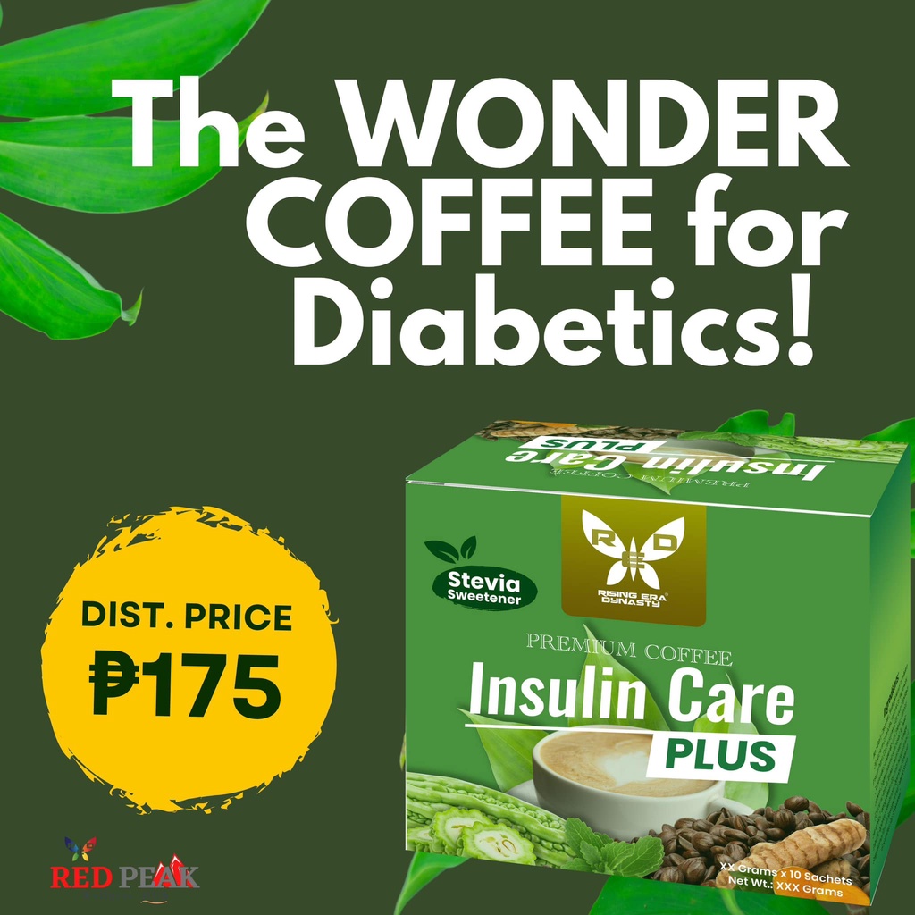 Insulin Care Plus Coffee 10 sachets (with stevia sweetener) Shopee