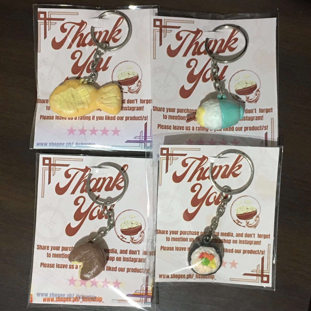 ARTISAN KOREAN FOOD KEYCHAINS / Choco Pie Mango Bingsu Fish Bread