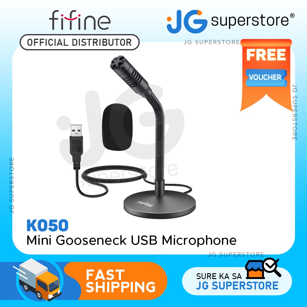 Fifine K050 Mini Gooseneck USB Microphone for Dictation and Recording
