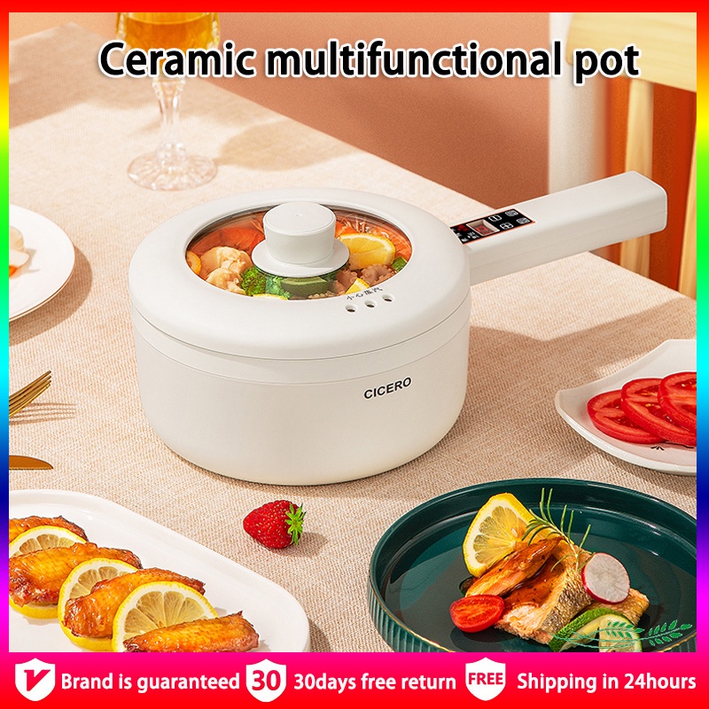 Portable Hot Pot Rice Cooker Multicooker Ceramic Liner Smart Electric