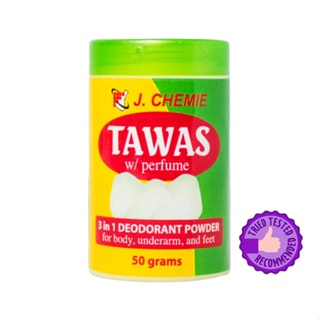 Tawas with perfume J.chemie  3 in 1 deodorant powder 50 grams