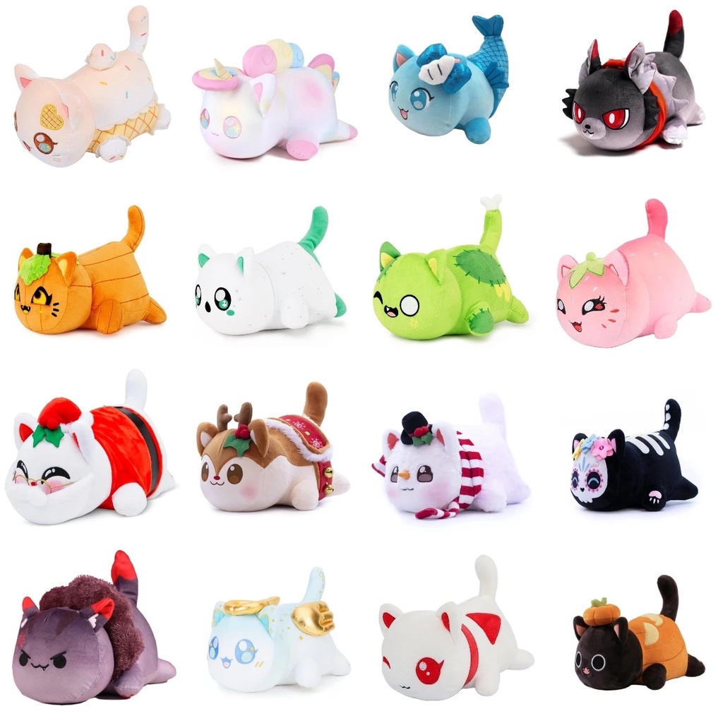 Kawaii Aphmau Meows Cat Plush Toy Soft Meemeow Stuffed Donut Cat ...