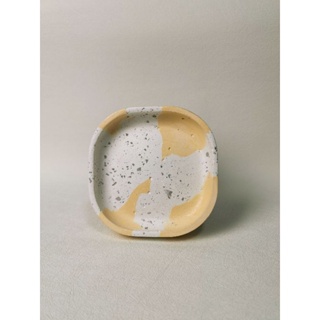 [CREACION STUDIOS] Rounded square trinket tray aesthetic marbled or terrazzo for home decor gift #9