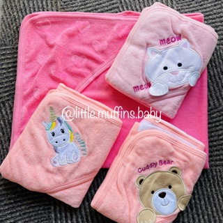 Newborn Hooded  Baby Receiving Blankets/ Terry Towels for Boys and Girls