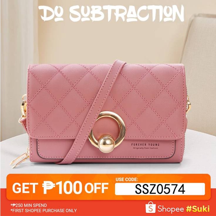 KOREAN SHOULDER BAG Korean Style Women`s Bag PU Leather Crossbody