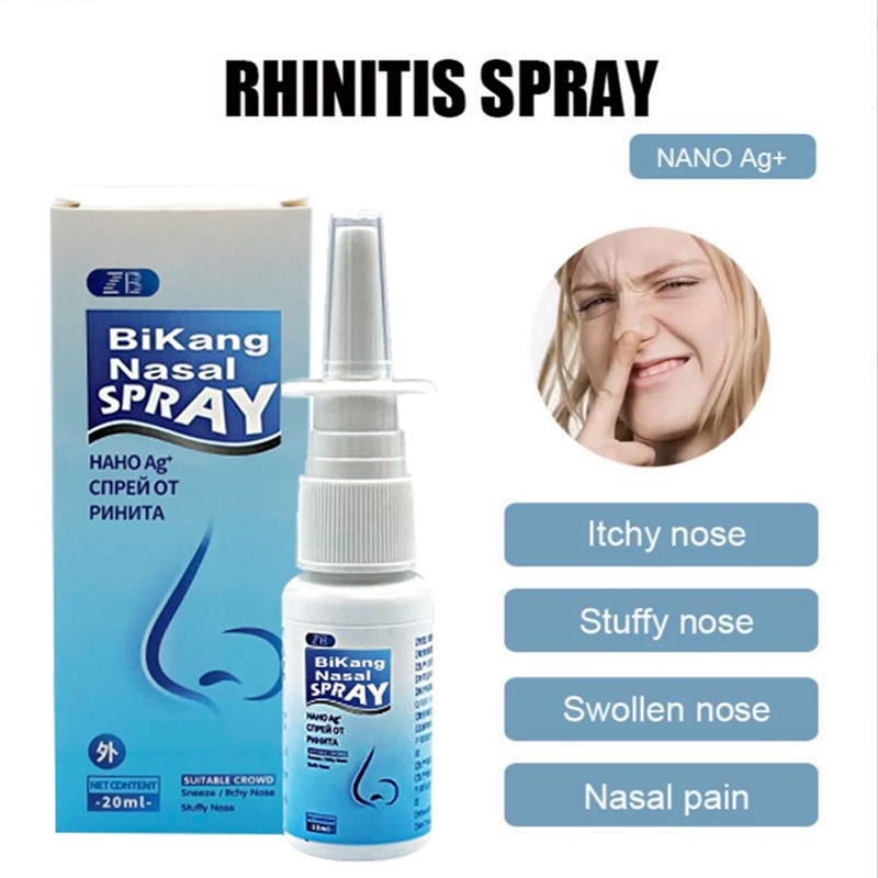 Nano Silver Ions Rhinitis Spray Chronic Allergic Rhinitis Sinusitis
