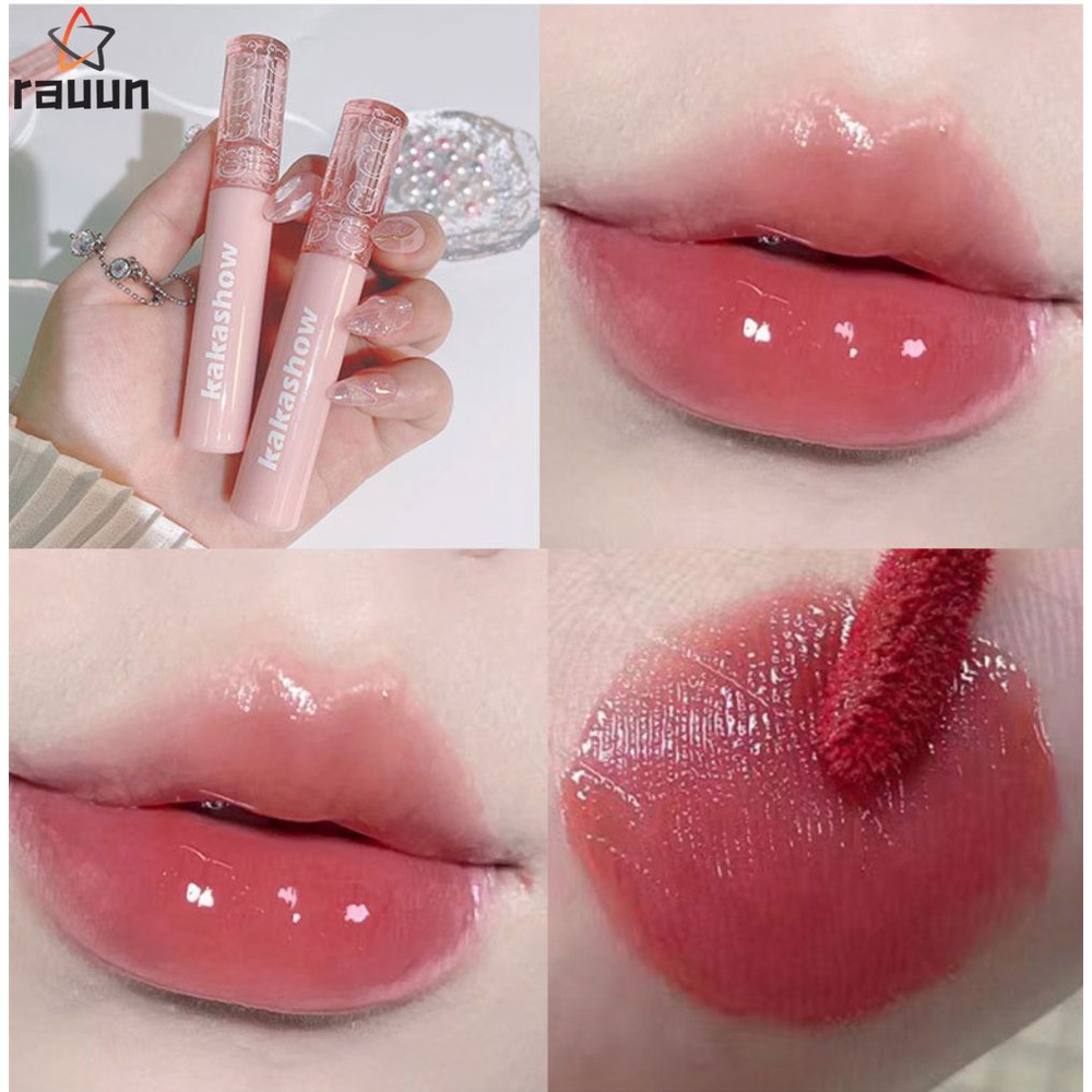 Kakashow Bear Bubble Mirror Glitter Lip Glaze Spring Summer Glass Dudu ...